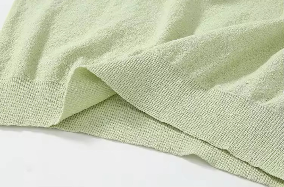 Knitted Polo (Mint)