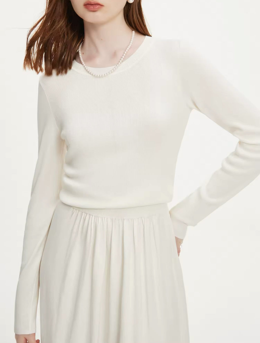 Wool knitted top