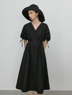 Luxe Flow Dress (Black)
