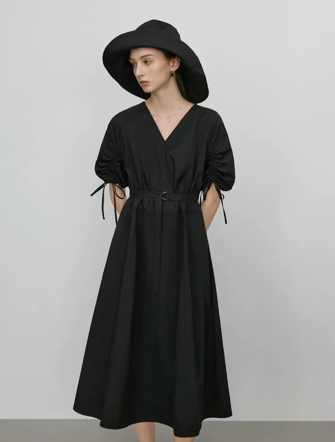 Luxe Flow Dress (Black)