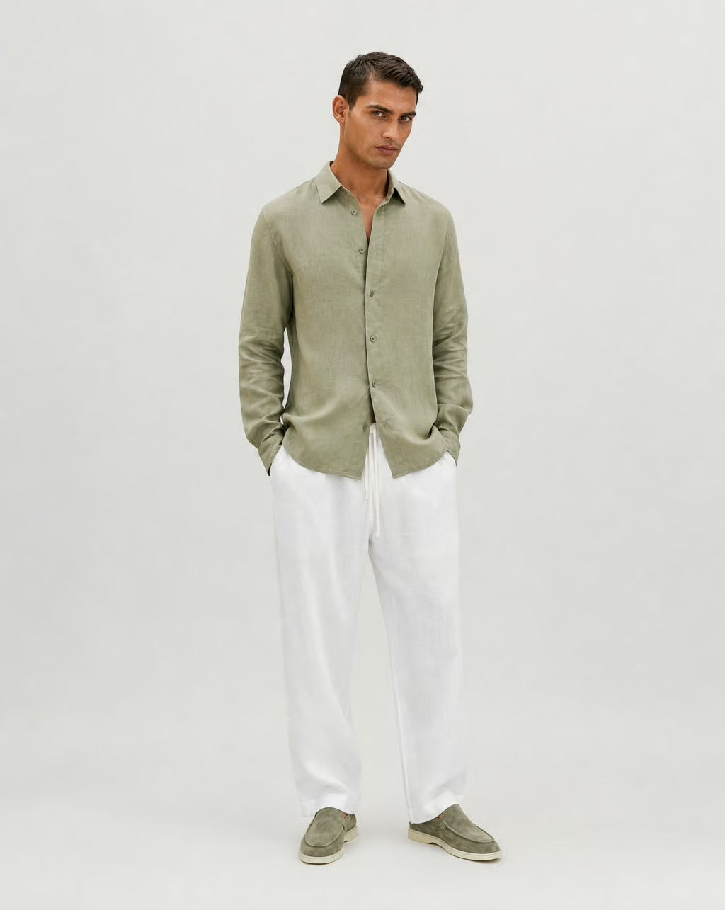 Linen Shirt (Mint)