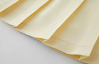 Pleated Dress (Butter Yellow)