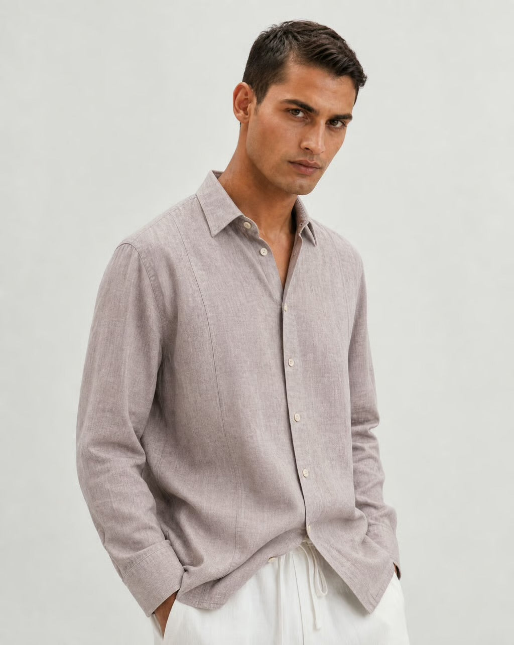 Premium Linen Shirt (Pink)