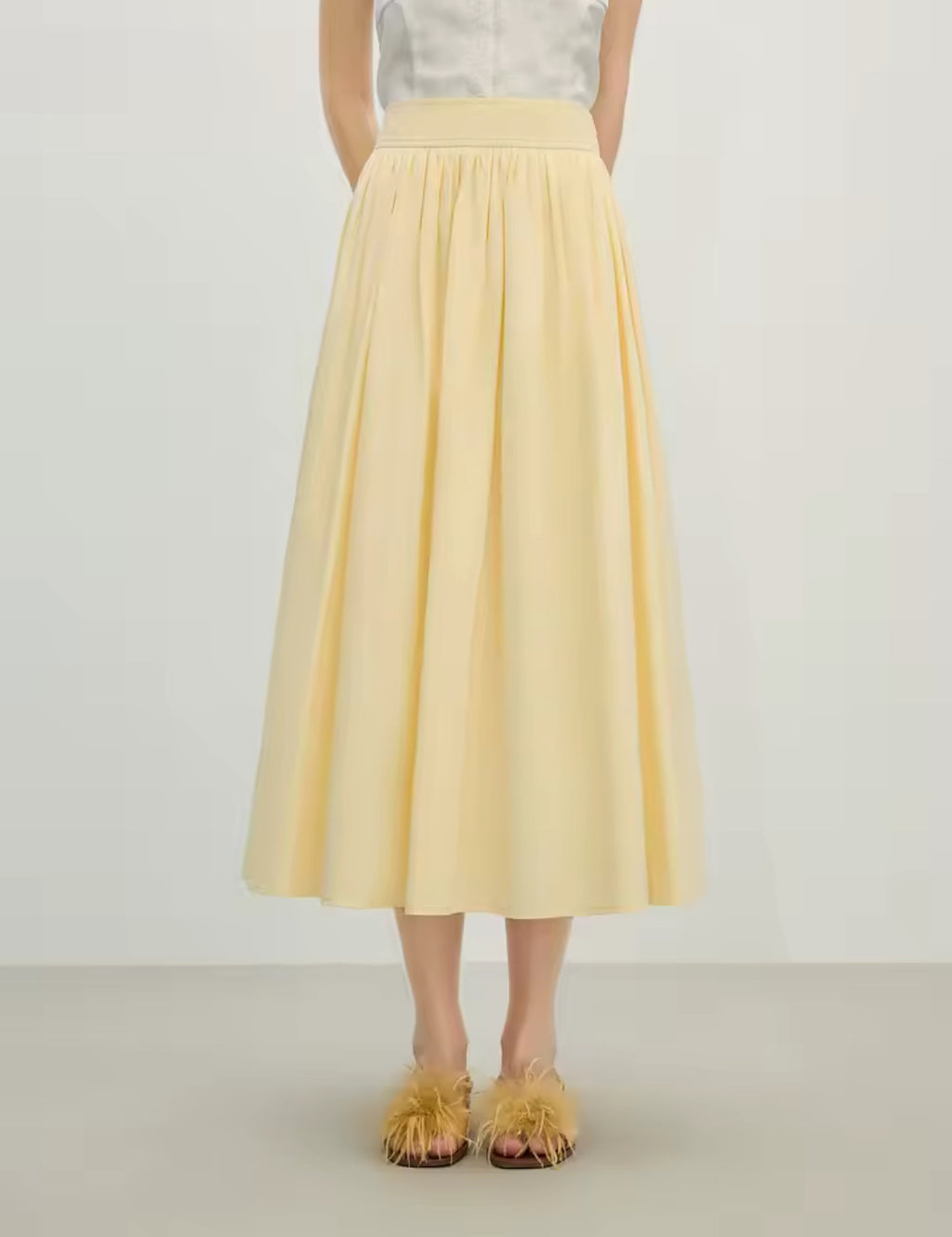 Classic Flow Skirt (Butter Yellow)