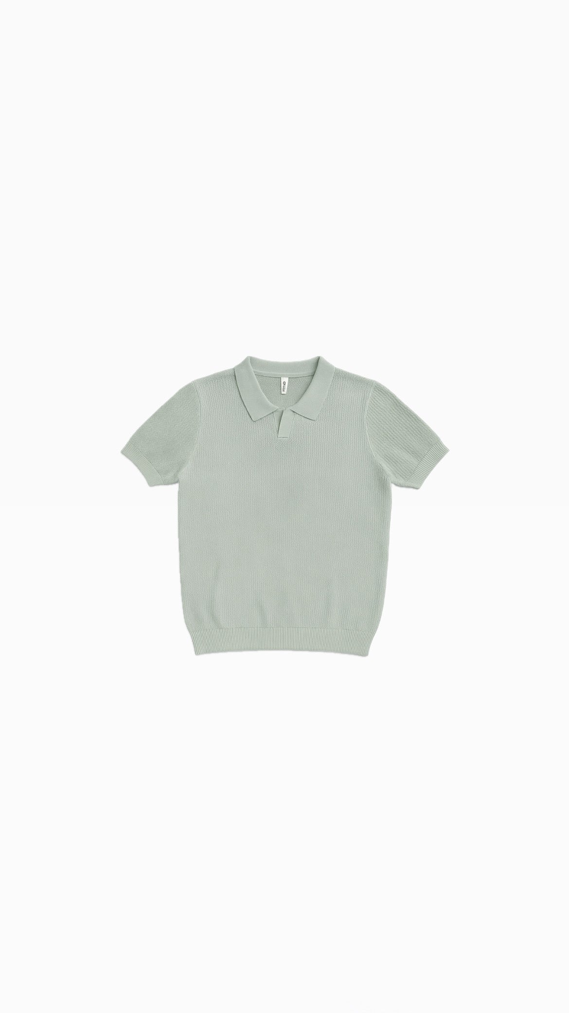 Woven Knit Polo (Mint)