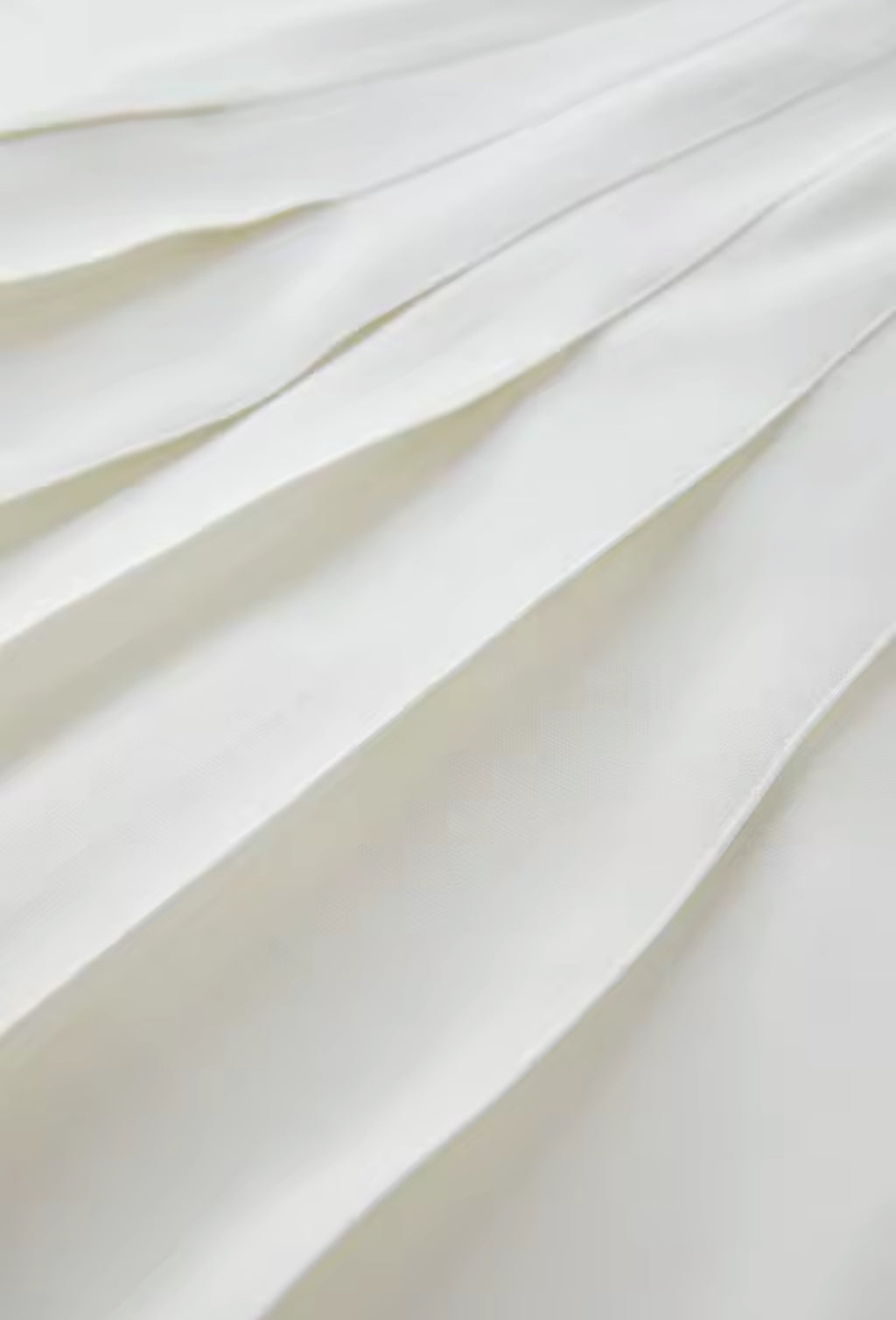Pleated Dress (White)