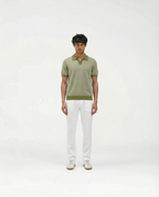 Contrast Polo (Sage Olive)