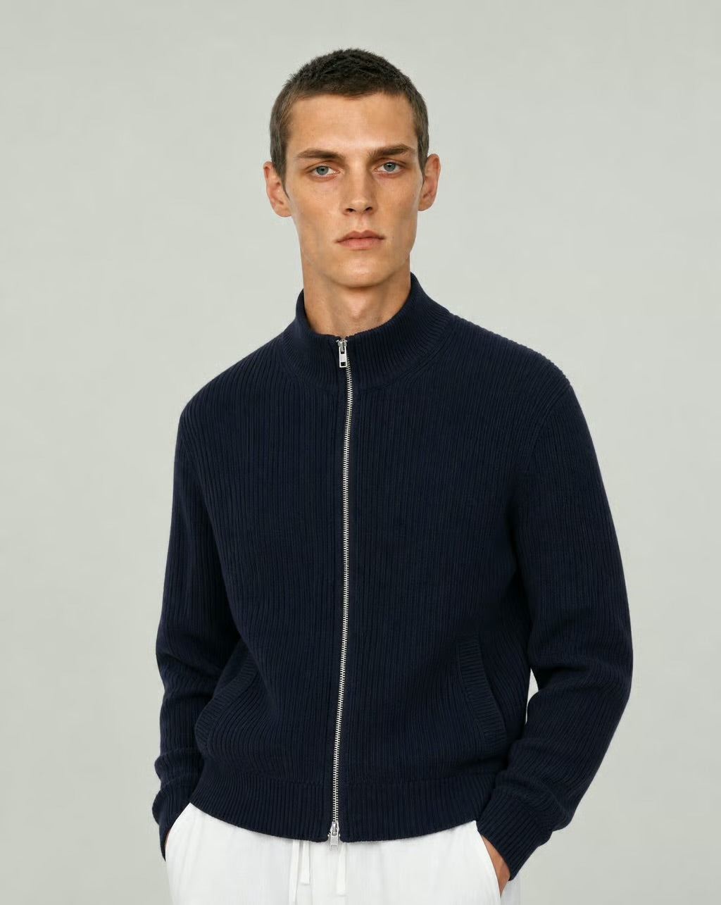 Premium Knitted Zip-Up