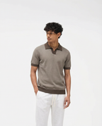 Contrast Polo (Mocha Espresso)