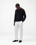Knit Long Sleeve Polo (Black)