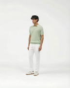 Woven Knit Polo (Mint)