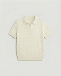 Patterned Polo (White)