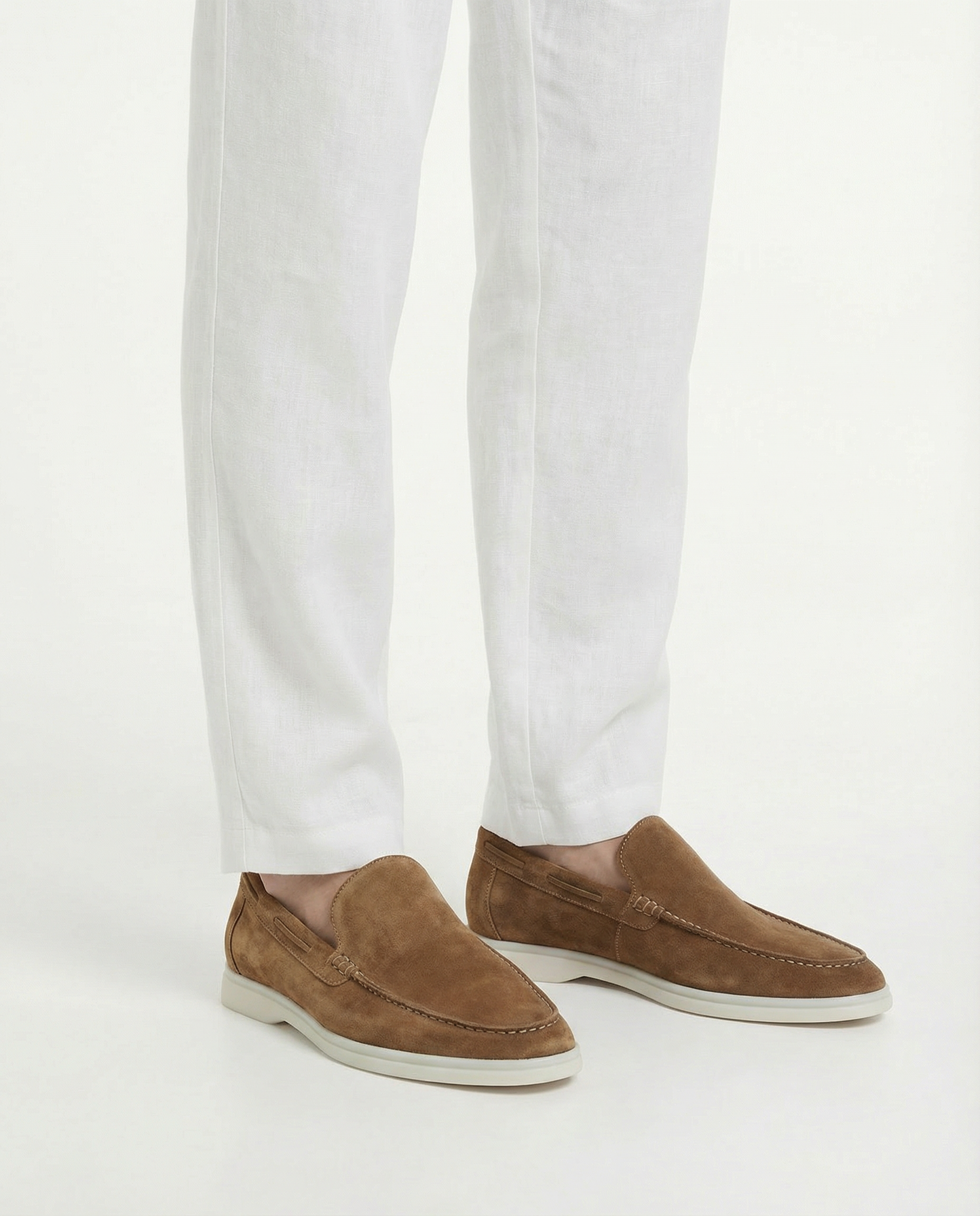 Suede Yacht Loafers (Caramel)