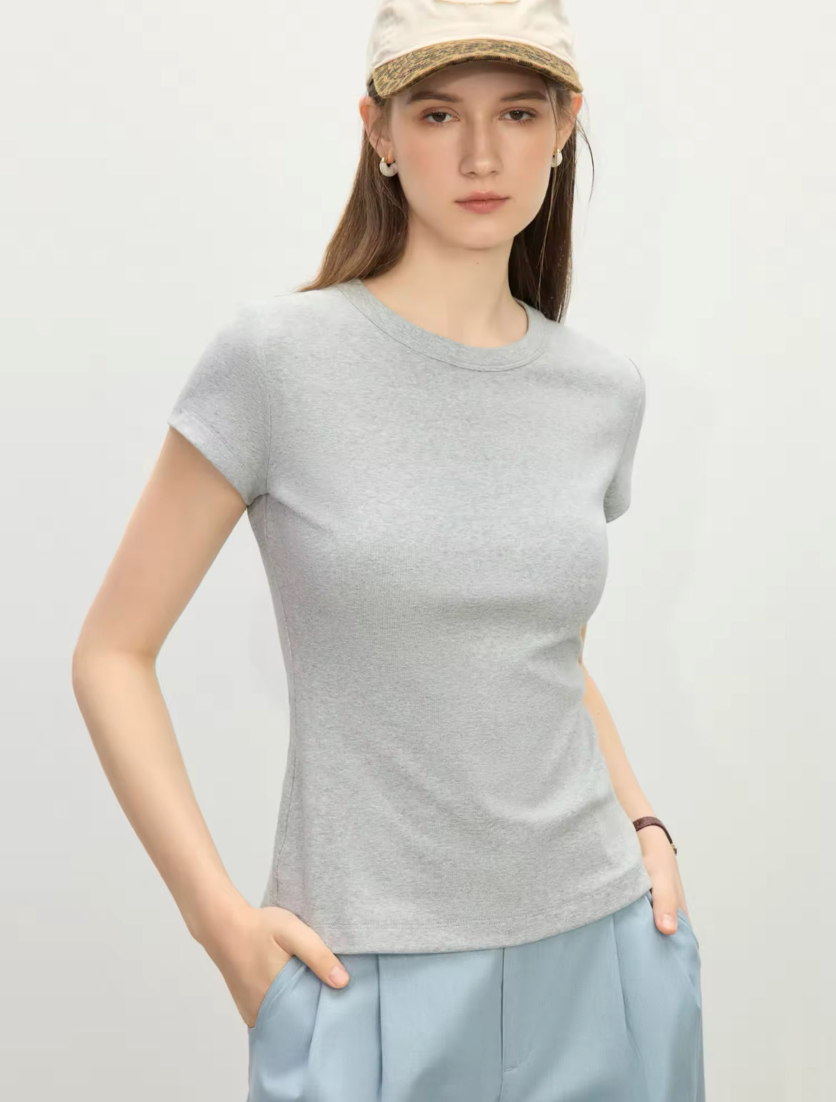 Basic T-Shirt (Grey/Black)