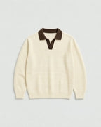 Knit Polo Sweater