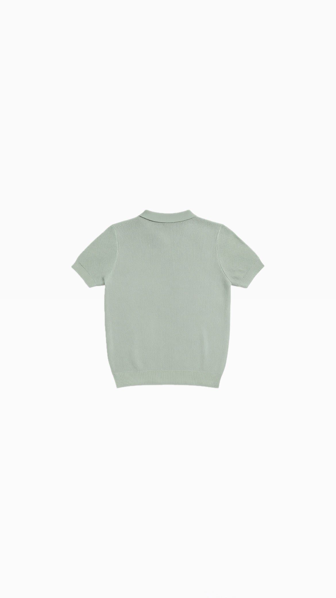 Woven Knit Polo (Mint)