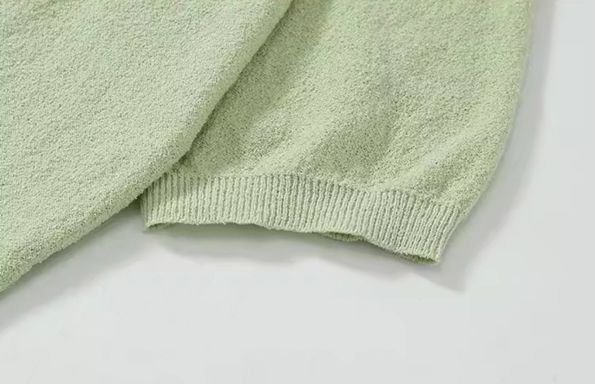 Knitted Polo (Mint)