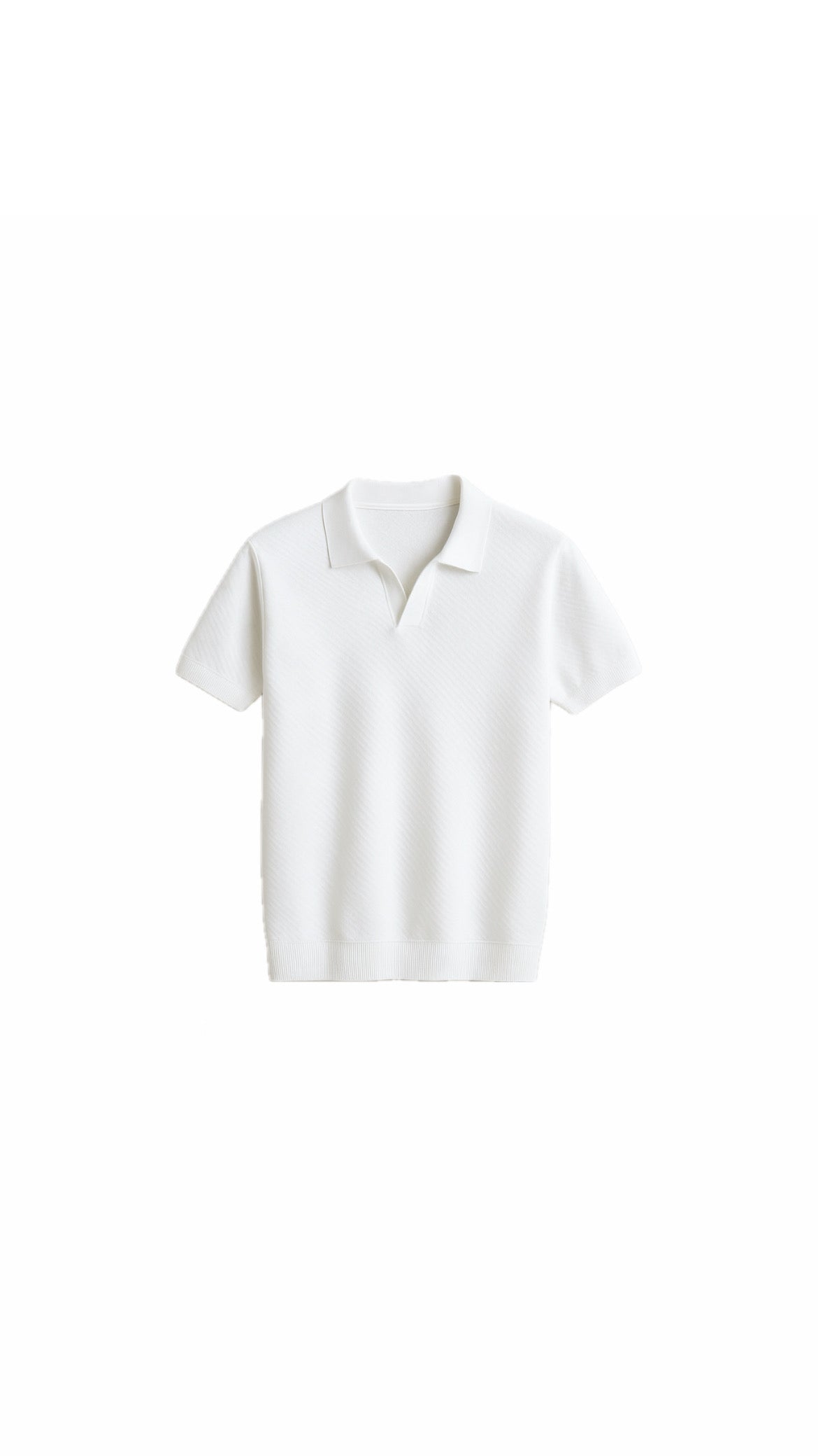 Harbor Wool Polo (White)