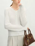 Knit Cardigan (Cream)