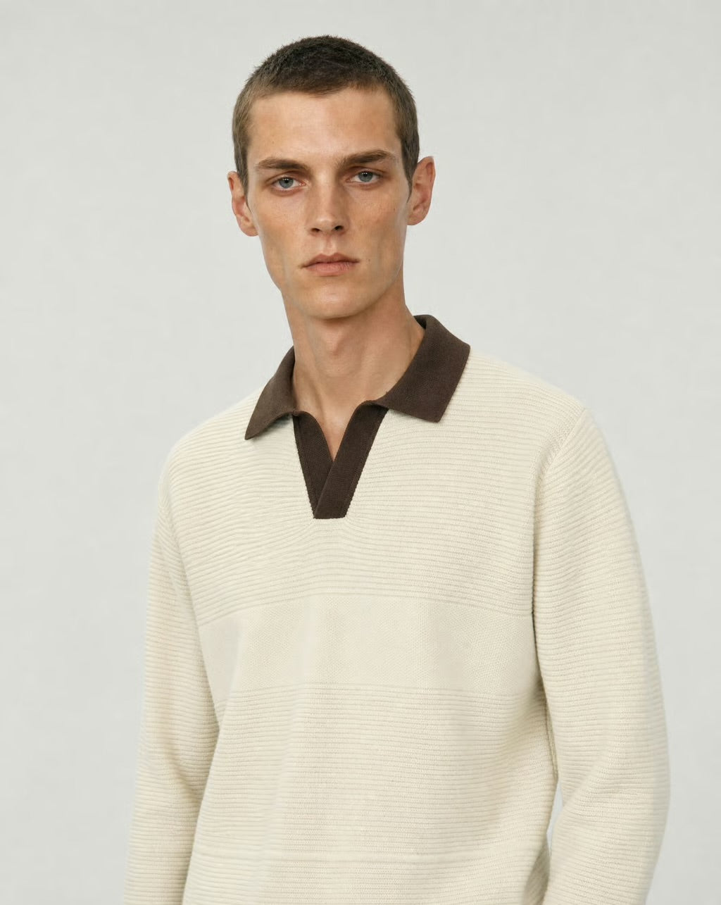 Knit Polo Sweater