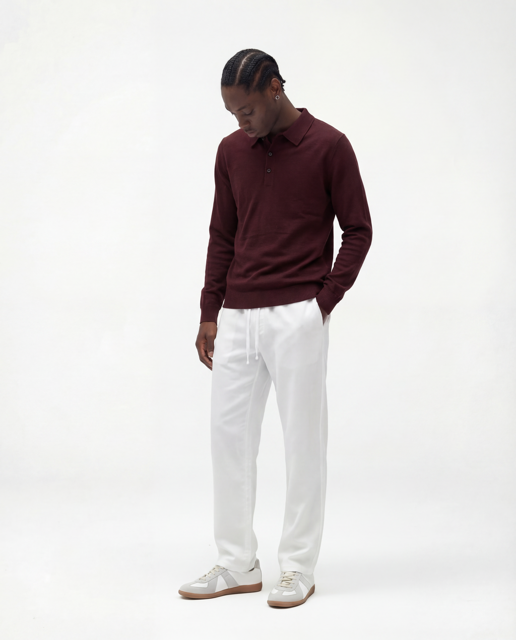 Luxury Polo Knobbed (Maroon)