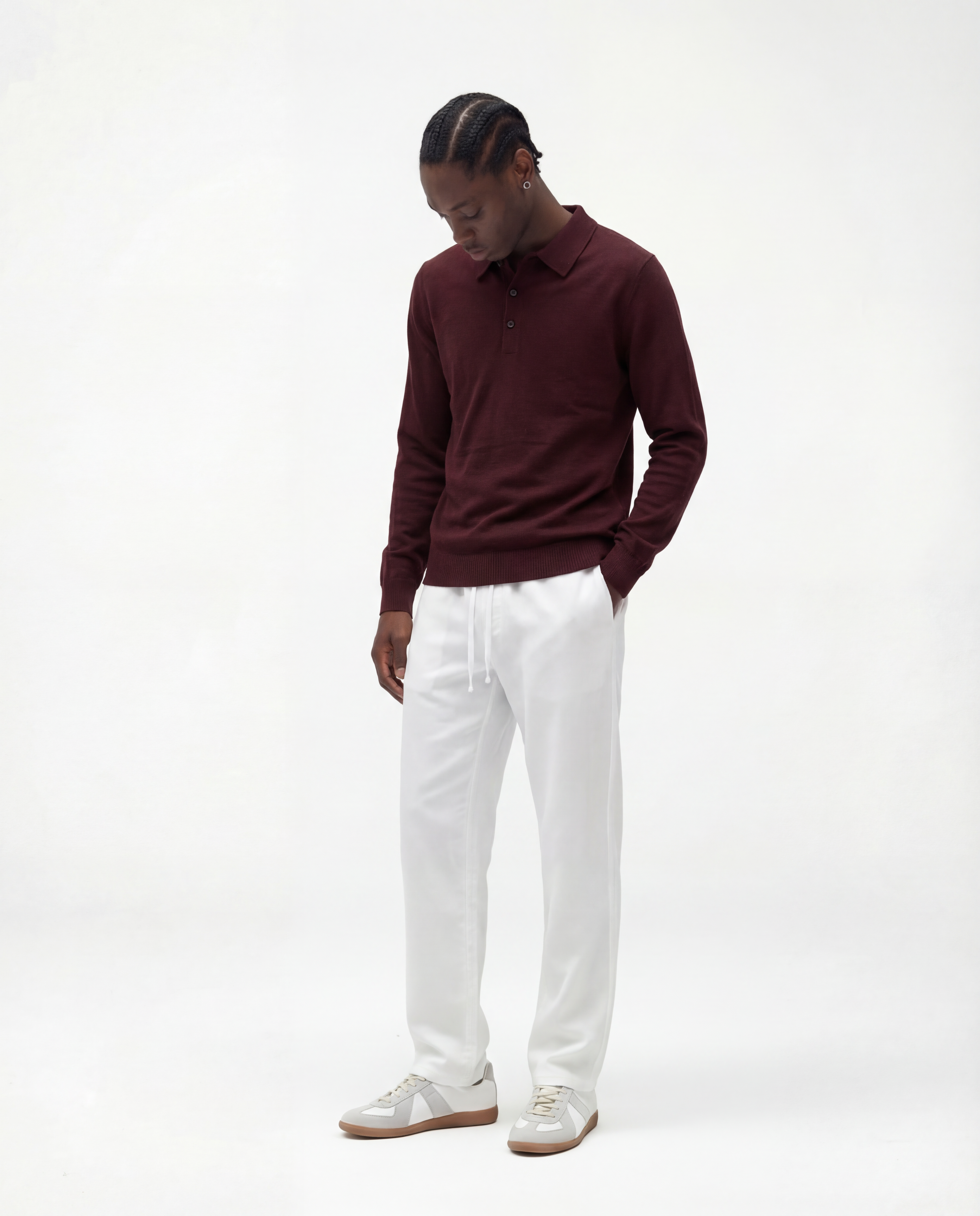 Luxury Polo Knobbed (Maroon)