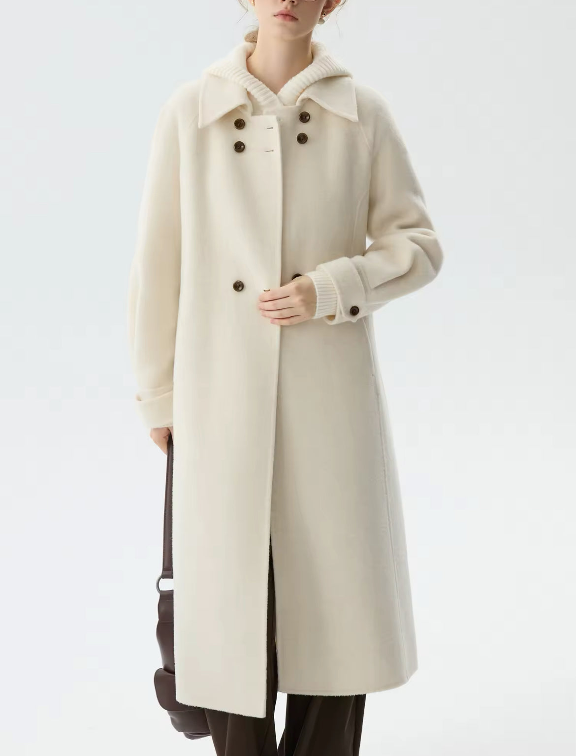 Wool trench coat