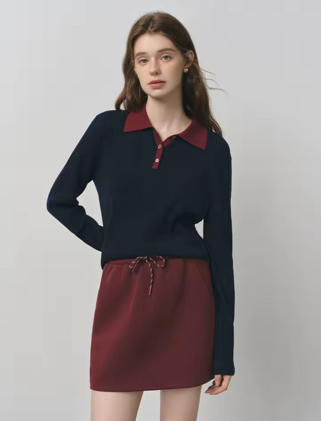 Polo Knit (Navy)