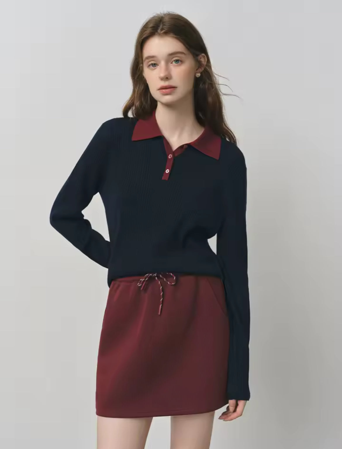 Polo Knit (Navy)