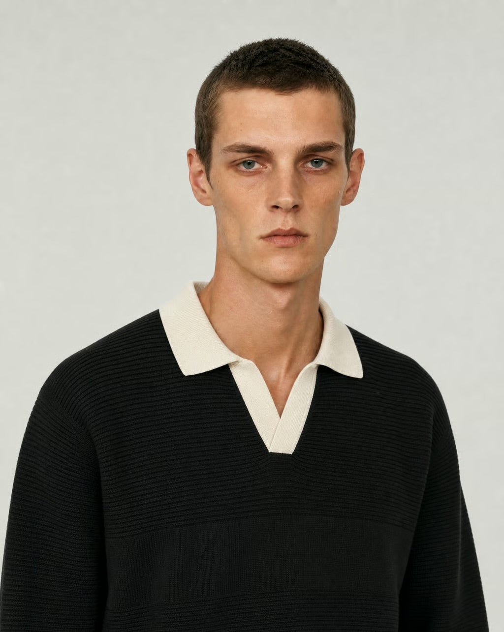 Knit Polo Sweater