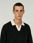 Knit Polo Sweater