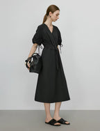 Luxe Flow Dress (Black)