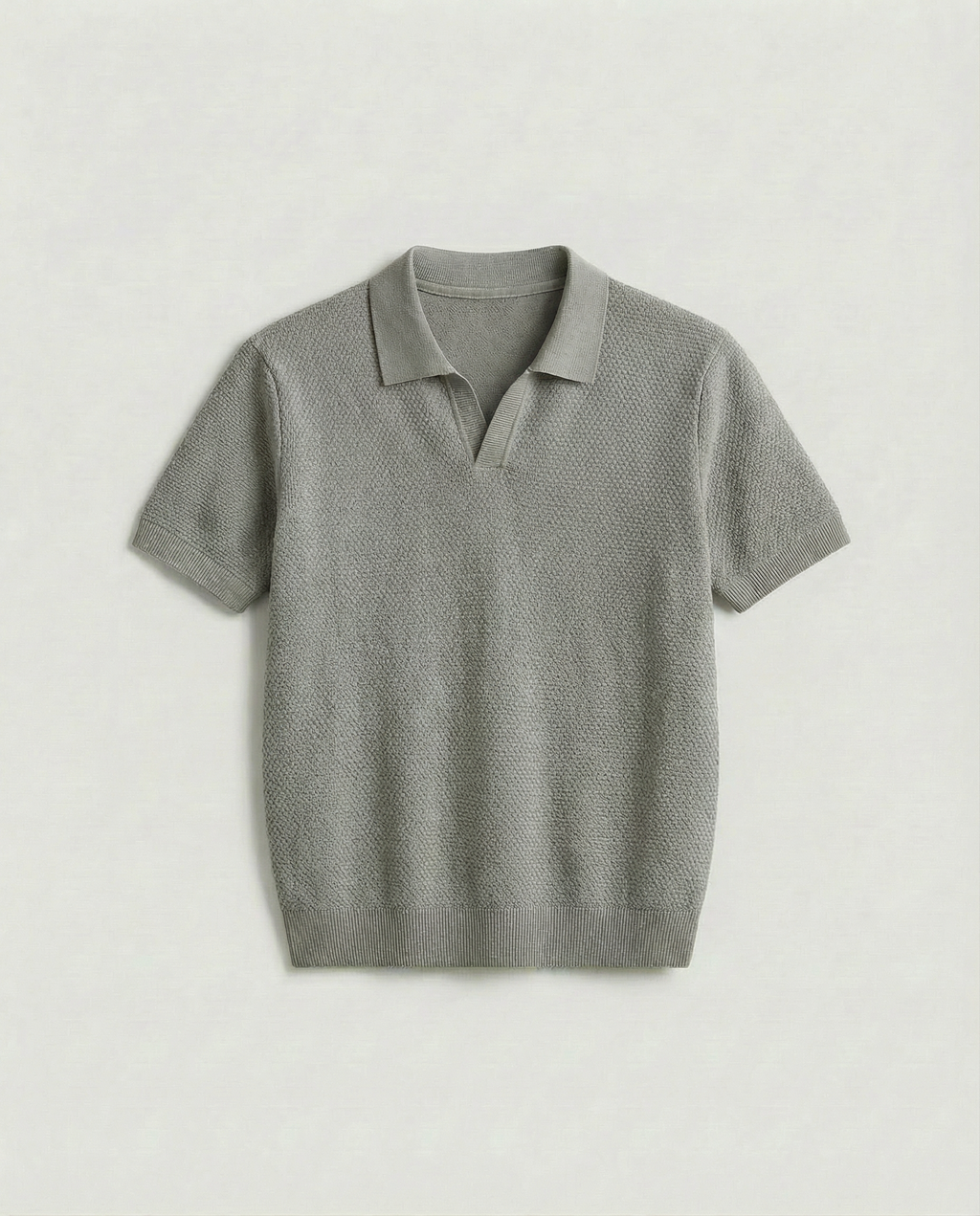 Harbor Wool Polo (Grey)