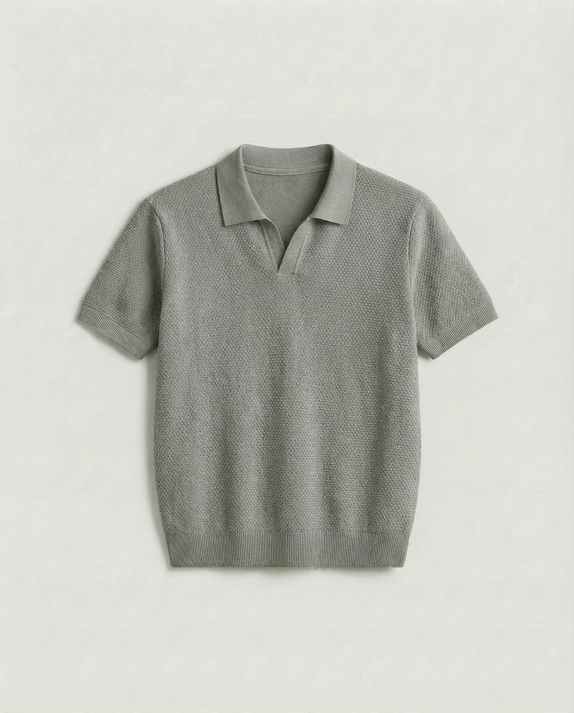 Harbor Wool Polo (Grey)