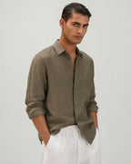Linen Shirt (Camel)