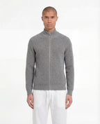 Wool Knit Zipper (Grey)