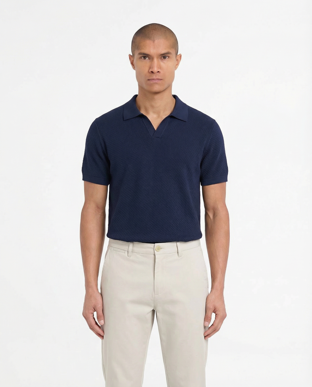 Harbor Wool Polo (Navy)
