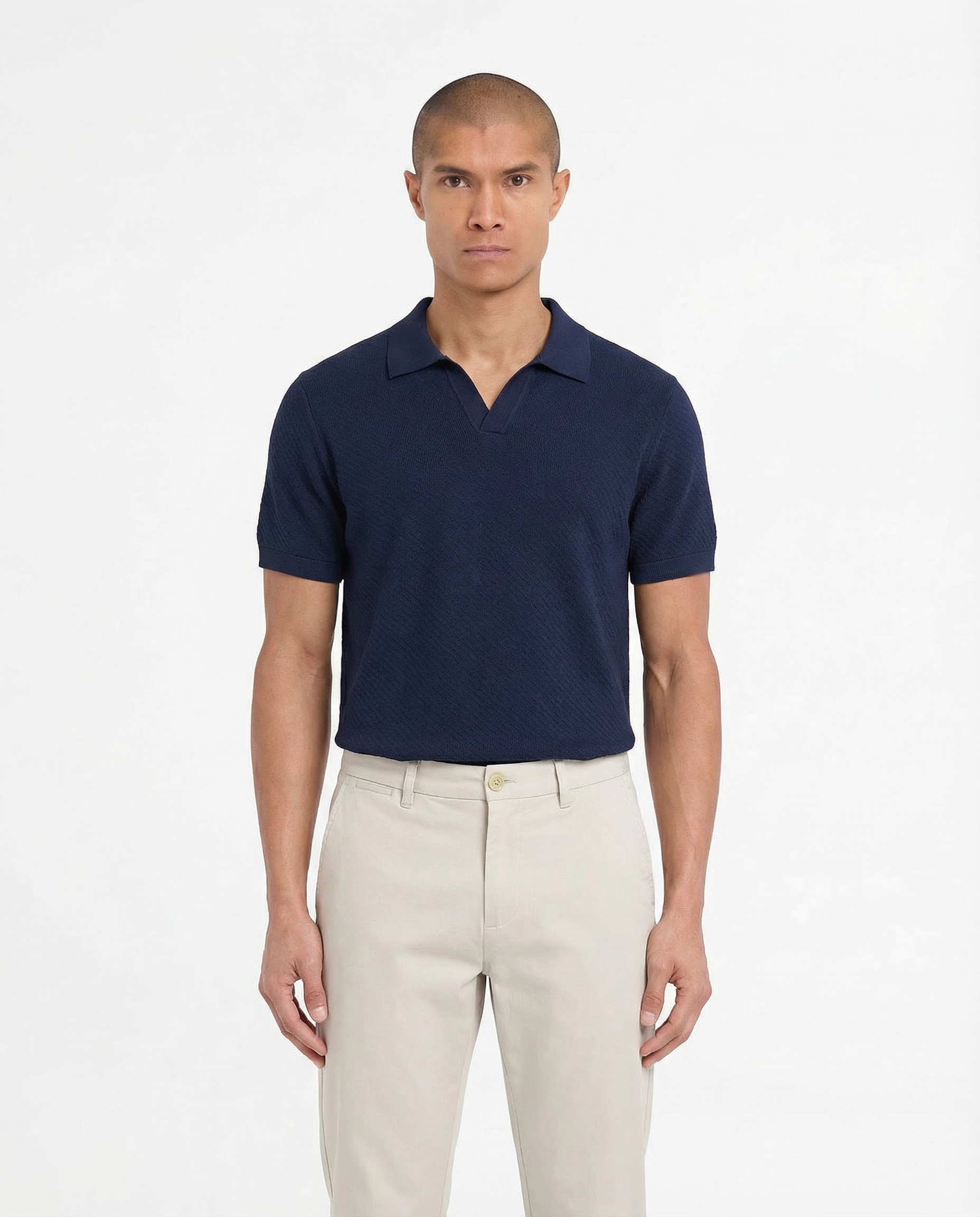 Harbor Wool Polo (Navy)
