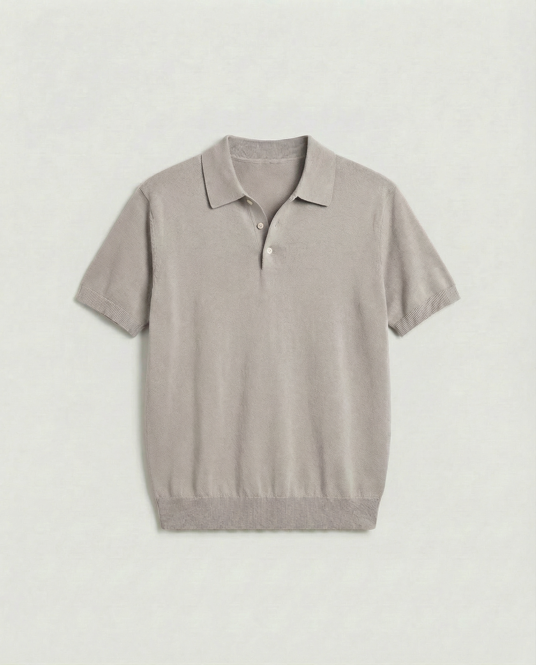 Knobbed Luxury Polo (Taupe)