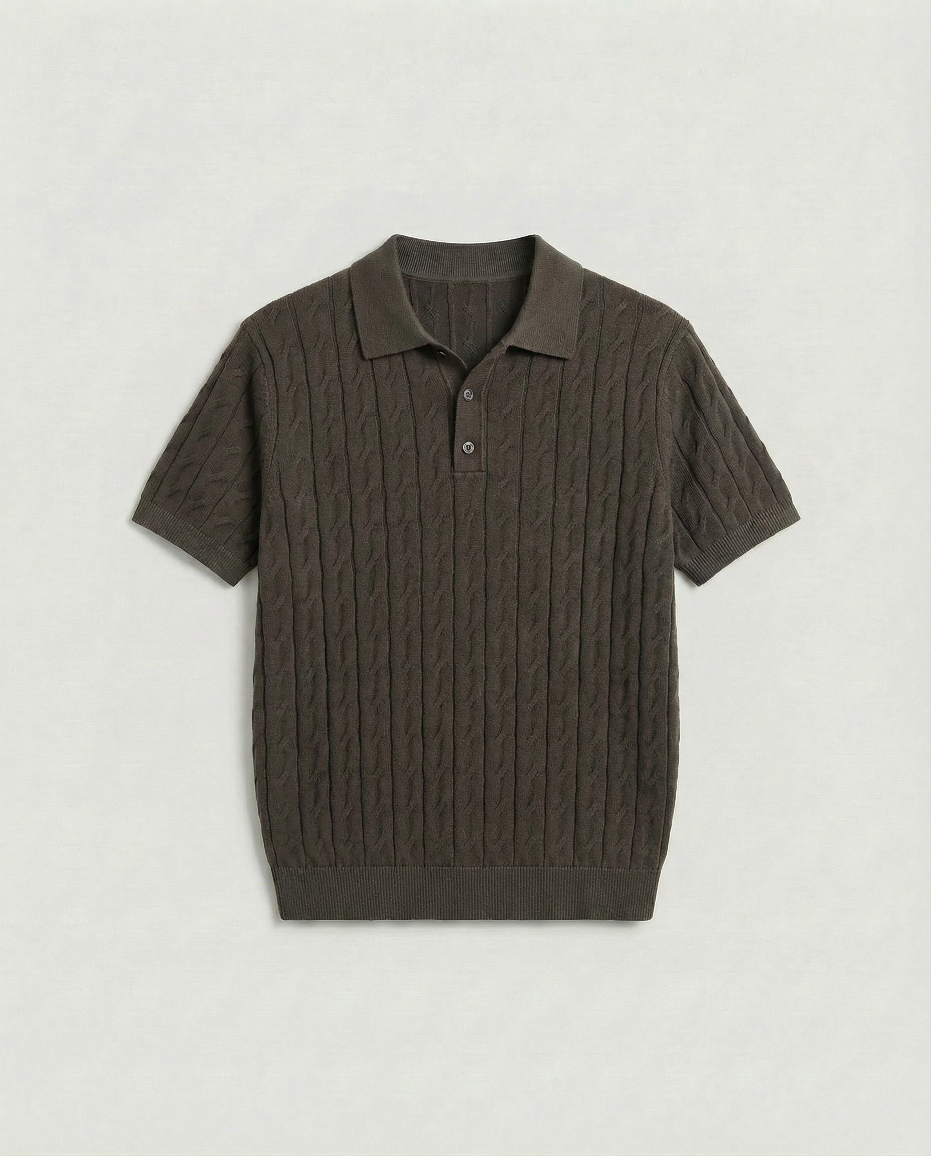 Patterned Polo 2.0 (Moss Green)