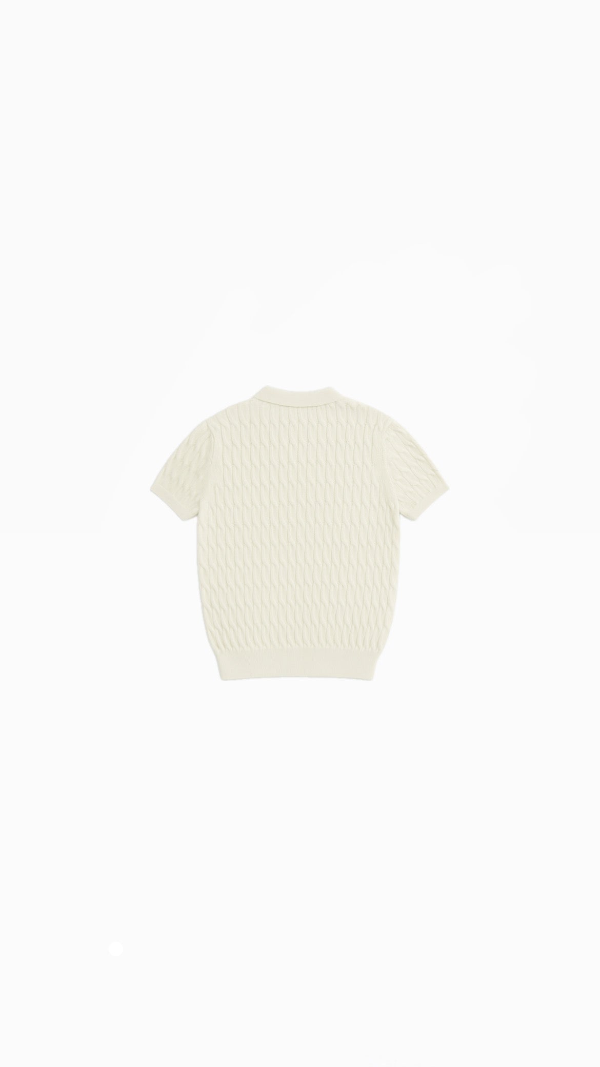 Patterned Polo (White)